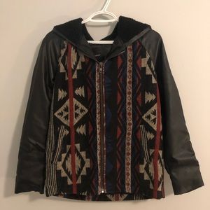 Forever 21 Aztec jacket with hood